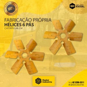 Hélice Caterpillar D4 - 6 pás