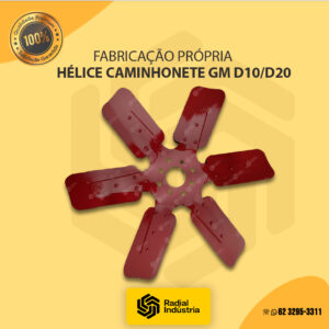 Hélice Caminhonete GM D10/D20 - 6 pás