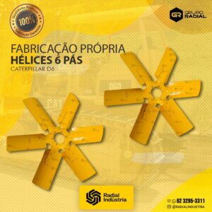 Hélice Caterpillar D6 - 6 pás