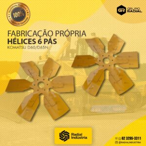 Hélice Komatsu D60/D65N - 6 pás