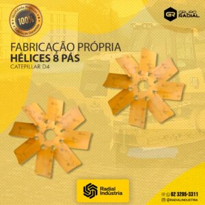 Hélice Caterpillar D4 - 8 pás