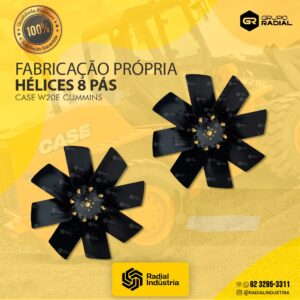 Hélice Case W20 E Cummins - 8 pás