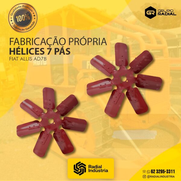 Hélice Fiat Allis AD7B - 7 pás