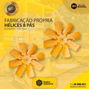 Hélice Komatsu D50 366 - 8 pás