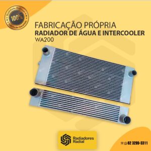 Radiador de Água e Intercooler WA200