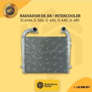 Radiador de Ar / Intercooler Scania G360, G400, G440, G480