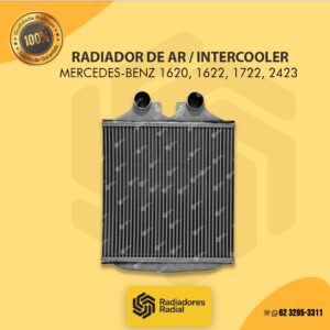 Radiador de Ar / Intercooler Marcedes-Benz 1620, 1622, 1722, 2423