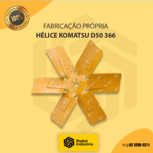 Hélice Komatsu D50 OM  366 NOVO - 6 pás