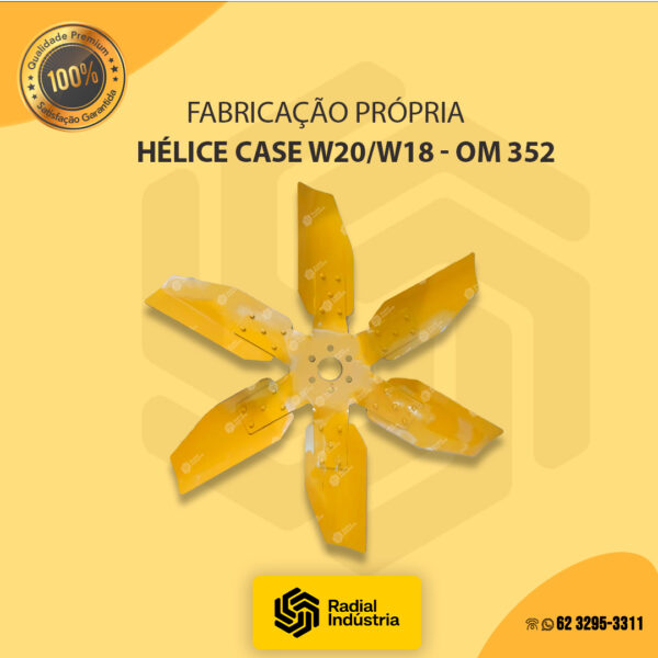 Hélice Case W20 / W18 OM 352  - 6 pás