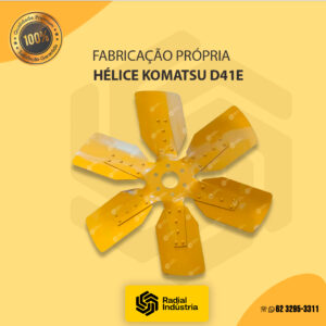 Hélice Komatsu D41E ANTIGO - 6 pás