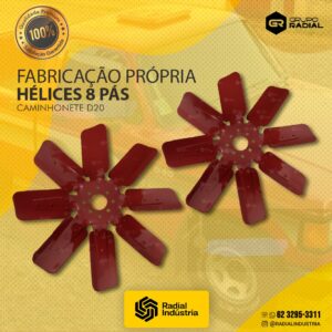 Hélice Caminhonete GM D20 - 8 pás