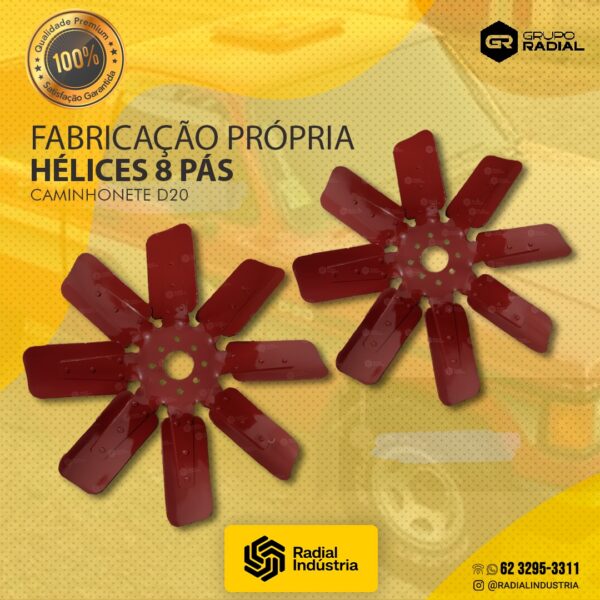 Hélice Caminhonete GM D20 - 8 pás